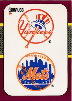 #272 New York Logos/Checklists - New York Yankees / New York Mets - 1987 Donruss Opening Day Baseball