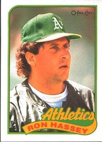 #272 Ron Hassey - Oakland Athletics - 1989 O-Pee-Chee Baseball