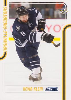 #272 Kevin Klein - Nashville Predators - 2011-12 Score Hockey