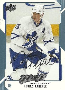 #272 Tomas Kaberle - Toronto Maple Leafs - 2008-09 Upper Deck MVP Hockey
