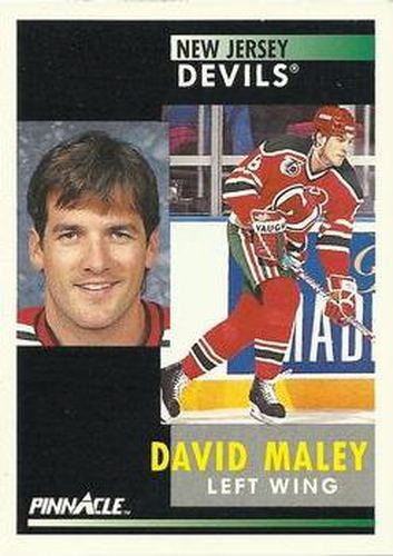 #272 David Maley - New Jersey Devils - 1991-92 Pinnacle Hockey