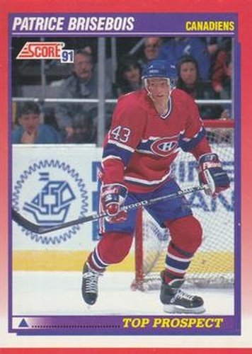 #272 Patrice Brisebois - Montreal Canadiens - 1991-92 Score Canadian Bilingual Hockey