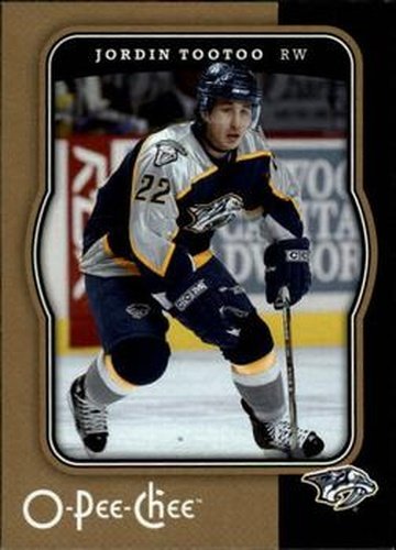 #272 Jordin Tootoo - Nashville Predators - 2007-08 O-Pee-Chee Hockey