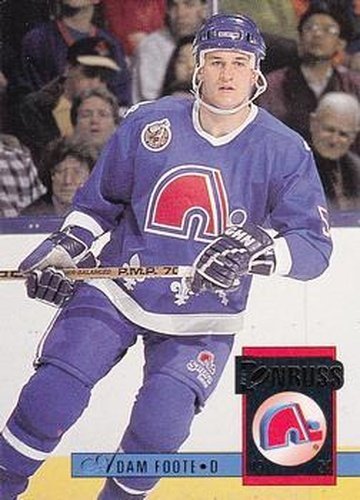 #272 Adam Foote - Quebec Nordiques - 1993-94 Donruss Hockey