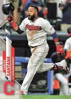 #272 Carlos Santana - Cleveland Indians - 2020 Topps Baseball