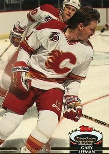 #272 Gary Leeman - Calgary Flames - 1992-93 Stadium Club Hockey