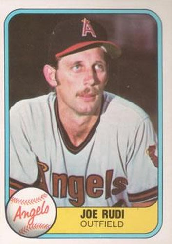 #272 Joe Rudi - California Angels - 1981 Fleer Baseball