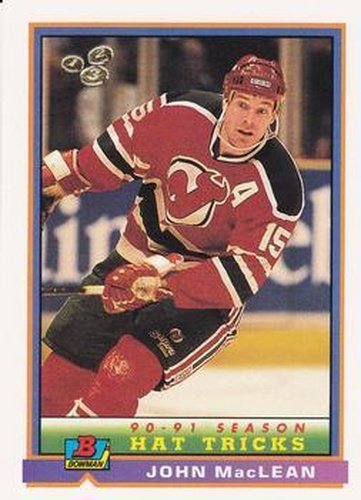 #272 John MacLean - New Jersey Devils - 1991-92 Bowman Hockey