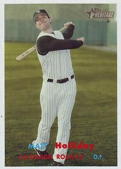 #272 Matt Holliday - Colorado Rockies - 2006 Topps Heritage Baseball