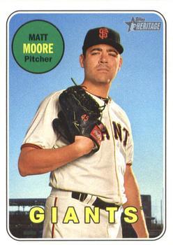#272 Matt Moore - San Francisco Giants - 2018 Topps Heritage Baseball