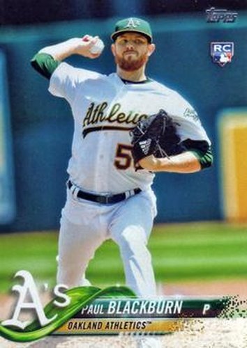#272 Paul Blackburn - Oakland Athletics - 2018 Topps Baseball