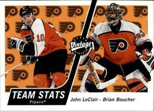 #272 John LeClair / Brian Boucher - Philadelphia Flyers - 2000-01 Upper Deck Vintage Hockey