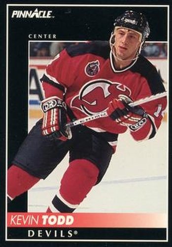 #272 Kevin Todd - New Jersey Devils - 1992-93 Pinnacle Canadian Hockey