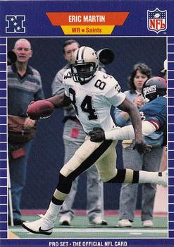 #272 Eric Martin - New Orleans Saints - 1989 Pro Set Football