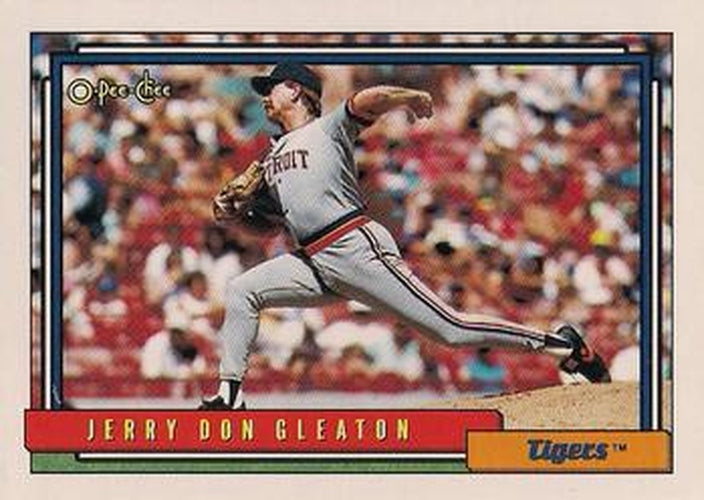 #272 Jerry Don Gleaton - Detroit Tigers - 1992 O-Pee-Chee Baseball