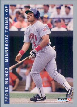 #272 Pedro Munoz - Minnesota Twins - 1993 Fleer Baseball