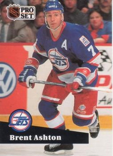 #272 Brent Ashton - 1991-92 Pro Set Hockey