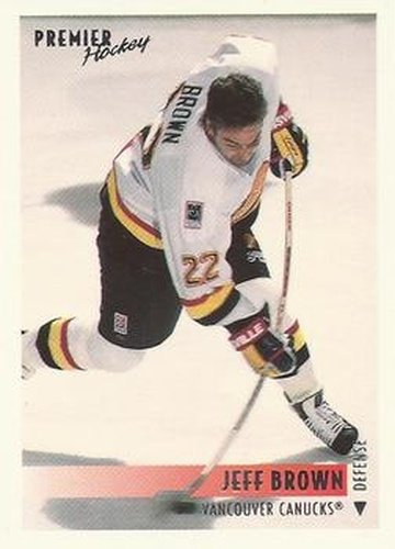 #272 Jeff Brown - Vancouver Canucks - 1994-95 O-Pee-Chee Premier Hockey
