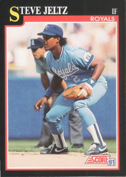 #272 Steve Jeltz - Kansas City Royals - 1991 Score Baseball