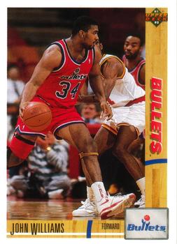 #272 John Williams - Washington Bullets - 1991-92 Upper Deck Basketball