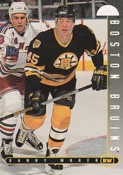 #272 Sandy Moger - Boston Bruins - 1995-96 Leaf Hockey
