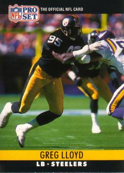 #272 Greg Lloyd - Pittsburgh Steelers - 1990 Pro Set Football
