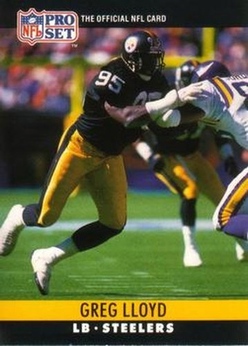 #272 Greg Lloyd - Pittsburgh Steelers - 1990 Pro Set Football