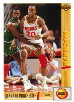 #273 Kennard Winchester - Houston Rockets - 1991-92 Upper Deck Basketball