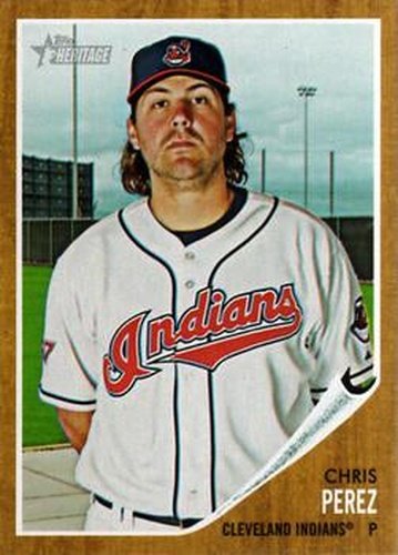 #273 Chris Perez - Cleveland Indians - 2011 Topps Heritage Baseball