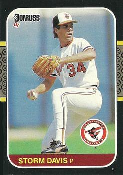 #273 Storm Davis - Baltimore Orioles - 1987 Donruss Baseball