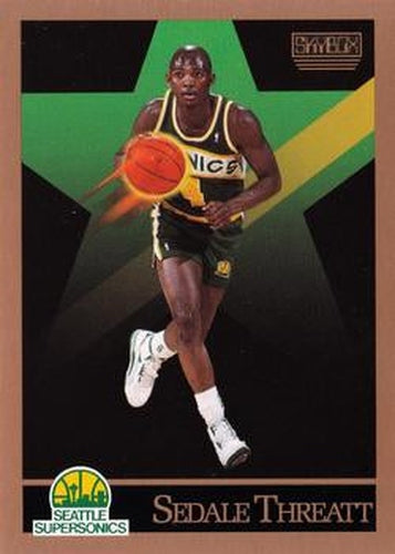 #273 Sedale Threatt - Seattle SuperSonics - 1990-91 SkyBox Basketball