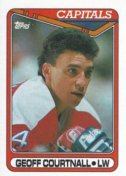 #273 Geoff Courtnall - Washington Capitals - 1990-91 Topps Hockey