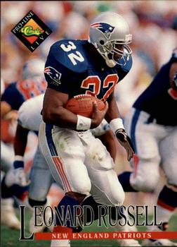 #273 Leonard Russell - New England Patriots - 1994 Pro Line Live Football