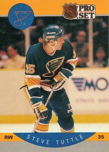 #273 Steve Tuttle - St. Louis Blues - 1990-91 Pro Set Hockey