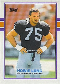 #273 Howie Long - Los Angeles Raiders - 1989 Topps Football