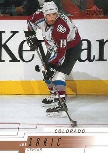 #273 Joe Sakic - Colorado Avalanche - 2000-01 Upper Deck Hockey