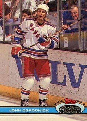 #273 John Ogrodnick - New York Rangers - 1991-92 Stadium Club Hockey