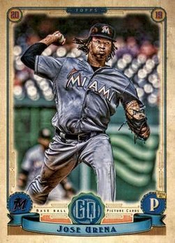 #273 Jose Urena - Miami Marlins - 2019 Topps Gypsy Queen Baseball