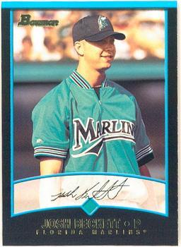 #273 Josh Beckett - Florida Marlins - 2001 Bowman Baseball