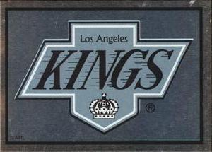 #273 Los Angeles Kings Logo - Los Angeles Kings - 1995-96 Panini Hockey Stickers