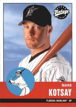 #273 Mark Kotsay - Florida Marlins - 2001 Upper Deck Vintage Baseball
