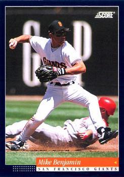 #273 Mike Benjamin - San Francisco Giants -1994 Score Baseball