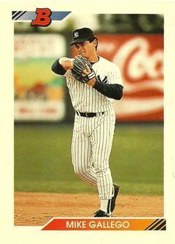 #273 Mike Gallego - New York Yankees - 1992 Bowman Baseball