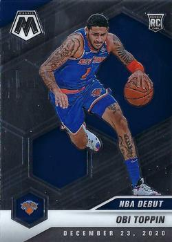#273 Obi Toppin - New York Knicks - 2020-21 Panini Mosaic Basketball