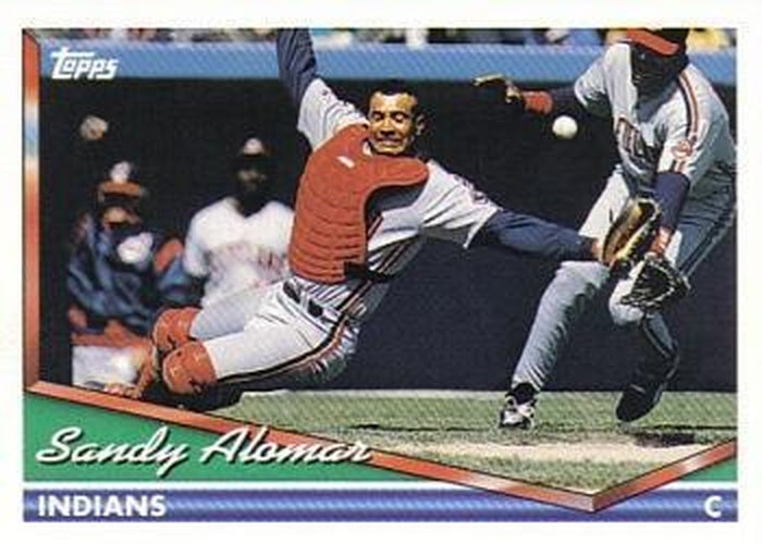 #273 Sandy Alomar Jr. - Cleveland Indians - 1994 Topps Baseball