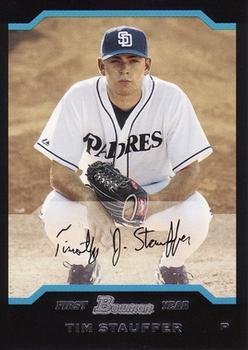 #273 Tim Stauffer - San Diego Padres - 2004 Bowman Baseball