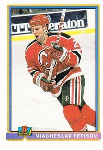 #273 Viacheslav Fetisov - New Jersey Devils - 1991-92 Bowman Hockey