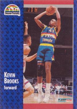 #273 Kevin Brooks - Denver Nuggets - 1991-92 Fleer Basketball