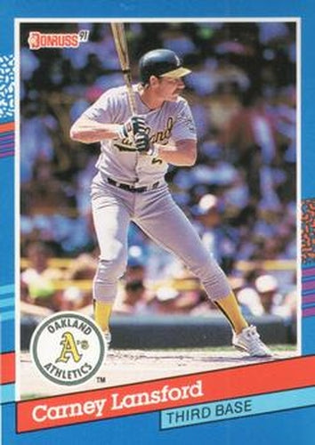 #273 Carney Lansford - Oakland Athletics - 1991 Donruss Baseball