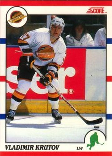 #273 Vladimir Krutov - Vancouver Canucks - 1990-91 Score Canadian Hockey